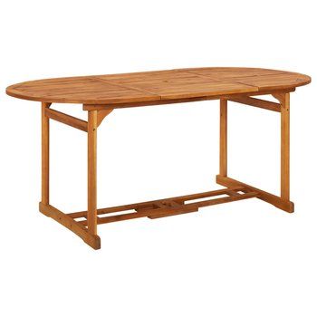 Stół ogrodowy drewniany akacjowy 180x90x75 cm, nat - Zakito Europe