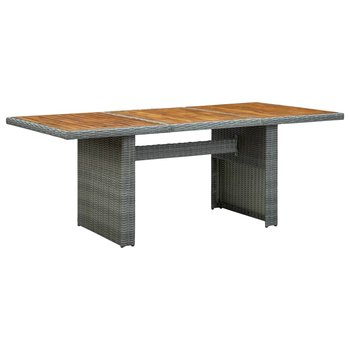 Stół ogrodowy polirattanowy 200x100x74 cm, jasnosz / AAALOE - Inny producent