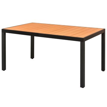 Stół ogrodowy vidaXL, brązowy, 150x90x74 cm - vidaXL