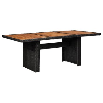 Stół ogrodowy VIDAXL, czarny, 200x100x74 cm - vidaXL