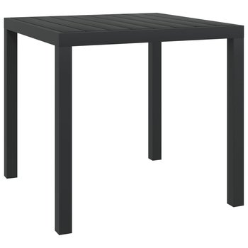 Stół ogrodowy VIDAXL, czarny, 80x80x74 cm - vidaXL