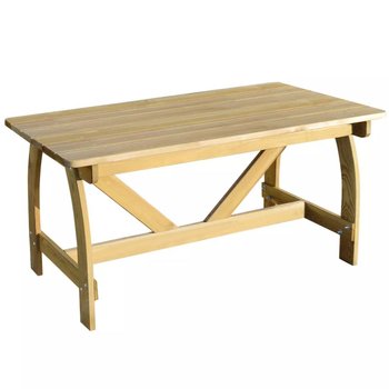 Stół ogrodowy vidaXL drewniany, brązowy, 150x74x75 cm - vidaXL