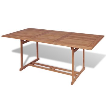 Stół ogrodowy vidaXL drewniany, brązowy, 180x90x75 cm  - vidaXL