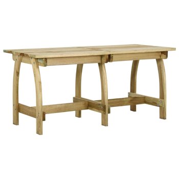 Stół ogrodowy z drewna sosnowego 160x74x75 cm, zie - Zakito Europe