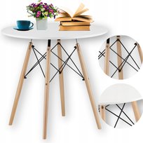 Stół Okrągły 80 Cm Ett Do Salonu Jadalni Kuchni Nowoczesny Skandynawski