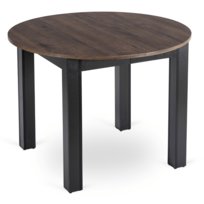 Stół Okrągły Rozkładany Kuchenny do Jadalni Salonu Kuchni Orzech HARRY