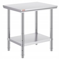 Stół Roboczy ze Stali Nierdzewnej - do Warsztatu i Gastronomii 60x76x80 cm Vevor