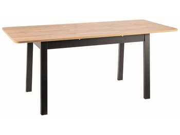 Stół rozkładany do jadalni IKAR 124(168)x74 dąb artisan/czarny - Signal Meble
