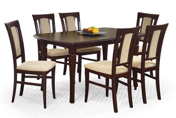 Stół rozkładany ELIOR Lister XL, brązowy, 160-240x90x74 cm - Elior