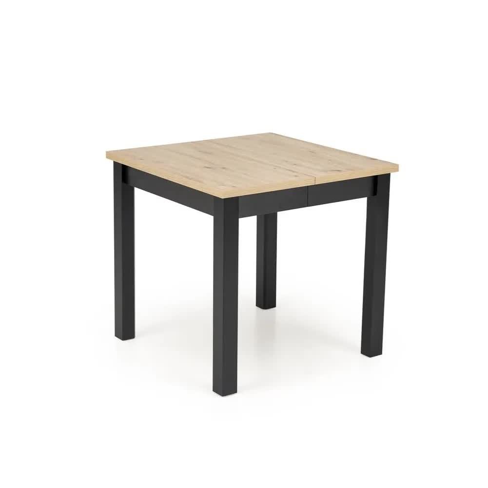 Stół rozkładany QUBIK 80(200)x80 dąb artisan/czarny - Inna marka ...