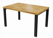 Stół Rozkładany UNIRO METALOWE NOGI Loft 120x80x220 do jadalni kuchni salon
