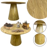 Stół Salonu Kuchni Jadalni Nowoczesny Grzybek Okrągły 100Cm Otto Sj200D Dąb