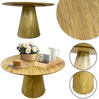 Stół Salonu Kuchni Jadalni Nowoczesny Grzybek Okrągły 120Cm Otto Sj201D Dąb