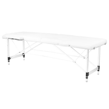 Stół Składany Do Masażu Aluminiowy Komfort 2 Segmentowe White - ACTIVESHOP