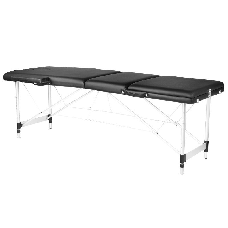 Zdjęcia - Stół do masażu ActiveShop Stół Składany Do Masażu Aluminiowy Komfort 3 Segmentowy Black 