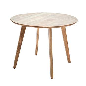Stół SOLIS drewniany okrągły 100 x 100 x 76 cm HOMLA - Homla