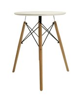 Stół Stolik Okrągły Biały Skandynawski Do Salon Jadalnia Kuchnia Mia Fi60