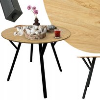 STÓŁ STOLIK OKRĄGŁY SKANDYNAWSKI SALON JADALNI KUCHNIA BRUNO 3D FI90 D56