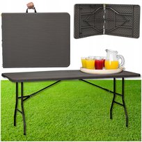 STÓŁ TURYSTYCZNY RATTAN CATERINGOWY KOKTAJLOWY SKŁADANY BANKIETOWY OGRODOWY