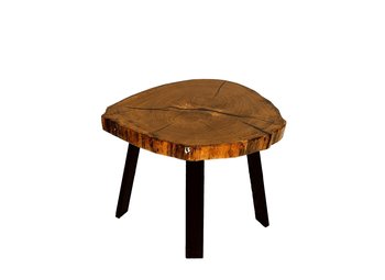 Stół Z Plastra Drewna Żywica Epoksydowa 57 cm x 64 cm x 6 Cm | Pdos_080400_Z02 / Wood & Resin - WOOD & RESIN