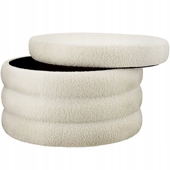 Stołek Altu XL, tapicerowany, schowek - TecTake