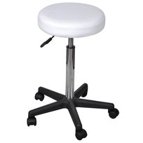 Stołek biurowy komfort+siedz+wymiar+biały / AAALOE