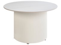 Stolik kawowy ceramiczny jasnobeżowy LEONA Beliani