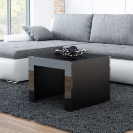 Stolik kawowy kwadratowy Tucson, czarny, 60x60x50 cm - High Glossy Furniture