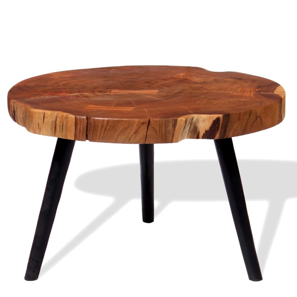 Фото - Журнальний столик LOFT Stolik kawowy  z drewnem akacjowym, 55-60x40 c 
