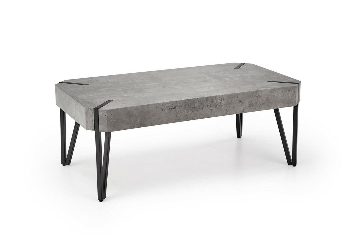 Stolik kawowy Lofty beton / czarny - Intesi | Sklep EMPIK.COM