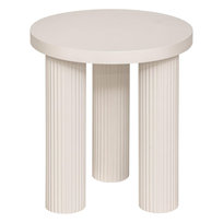 Stolik kawowy okrągły TELLA, kremowy, Ø 40 cm