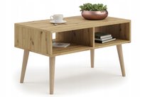 Stolik kawowy SANDI Ława do salonu styl skandynawski dąb artisan