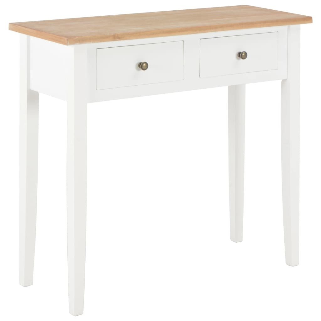 Фото - Інші меблі VidaXL Stolik konsolowy, biały, 79x30x74 cm, drewniany 
