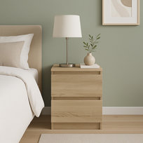 Stolik nocny AVEN 30 cm szafka do sypialni dąb sonoma 2 szuflady