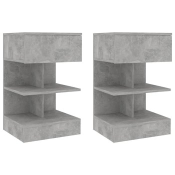 Stolik nocny betonowy 40x35x65 cm szary - Zakito Europe