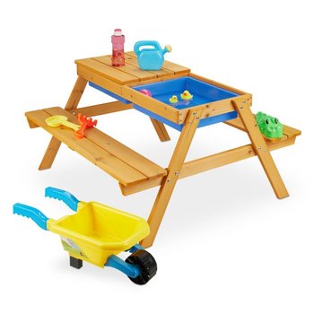 Stolik ogrodowy drewniany z ławką dla dziecka - Inna marka