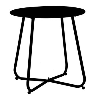 Stolik ogrodowy Florian 45 cm czarny PATIO - Patio