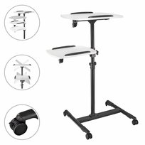 Stolik projekcyjny Hama, 2 półki