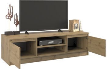 Stolik RTV TOPESHOP Malwa, 120cm, dąb artisan, 36x120x40 cm - Topeshop