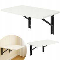 Stolik Ścienny Składany Biały Biurko 40 X 60 X 1,8 Cm Laminowany Półka