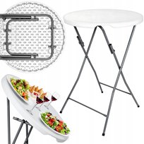 STOLIK STÓŁ CATERINGOWY BAROWY SKŁADANY OGRODOWY WYSOKI STÓŁ BANKIETOWY