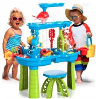 STOLIK WODNY PIASKOWNICA DO PIASKU WODY WIADERKO DZIECI OGRÓD + KRZESEŁKO