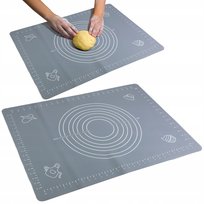 Stolnica Silikonowa Mata 60X45 Cm Podkładka Kuchenna Do Wałkowania Ciasta