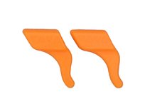 STOPERY KOŃCÓWKI NA ZAUSZNIKI DZIECKO - pomarańczowe NOWE