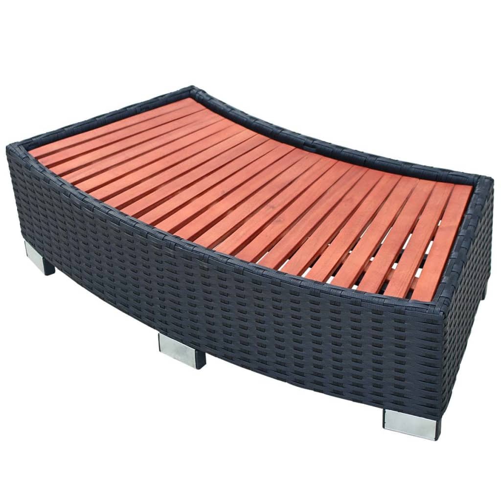 Stopień do spa MWGROUP, czarny, 92x45x25 cm
