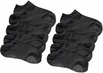 Stopki ABS Antypoślizgowe Damskie Skarpetki Bambusowe Czarne 10-PAR 35-38