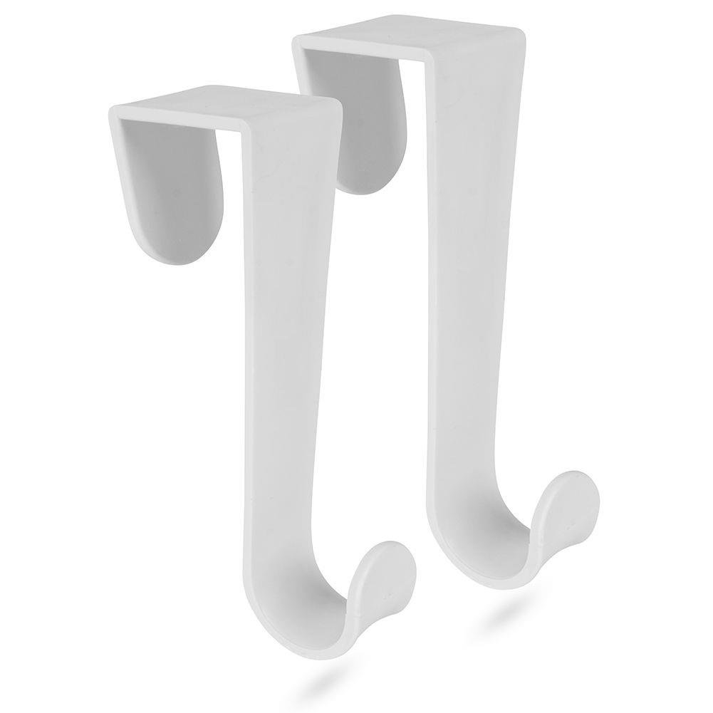 Storage Solutions Wieszaki Haczyki Zakładane Na Drzwi Białe Zestaw 2