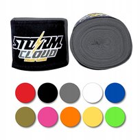 StormCloud Bandaże owijki bokserskie MMA elastyczne HW 1.0 Szary 2,5m