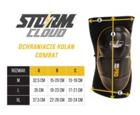 StormCloud Ochraniacze Na Kolana Combat Czarne S