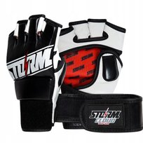 StormCloud Rękawice MMA Tempest Czarne/Czerwone 4oz L
